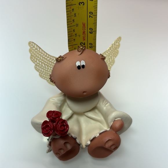 Angel Cheeks Guardian Angel 29400 'Angel with Roses' Kirk’s Kritters Russ Figure - Picture 8 of 8